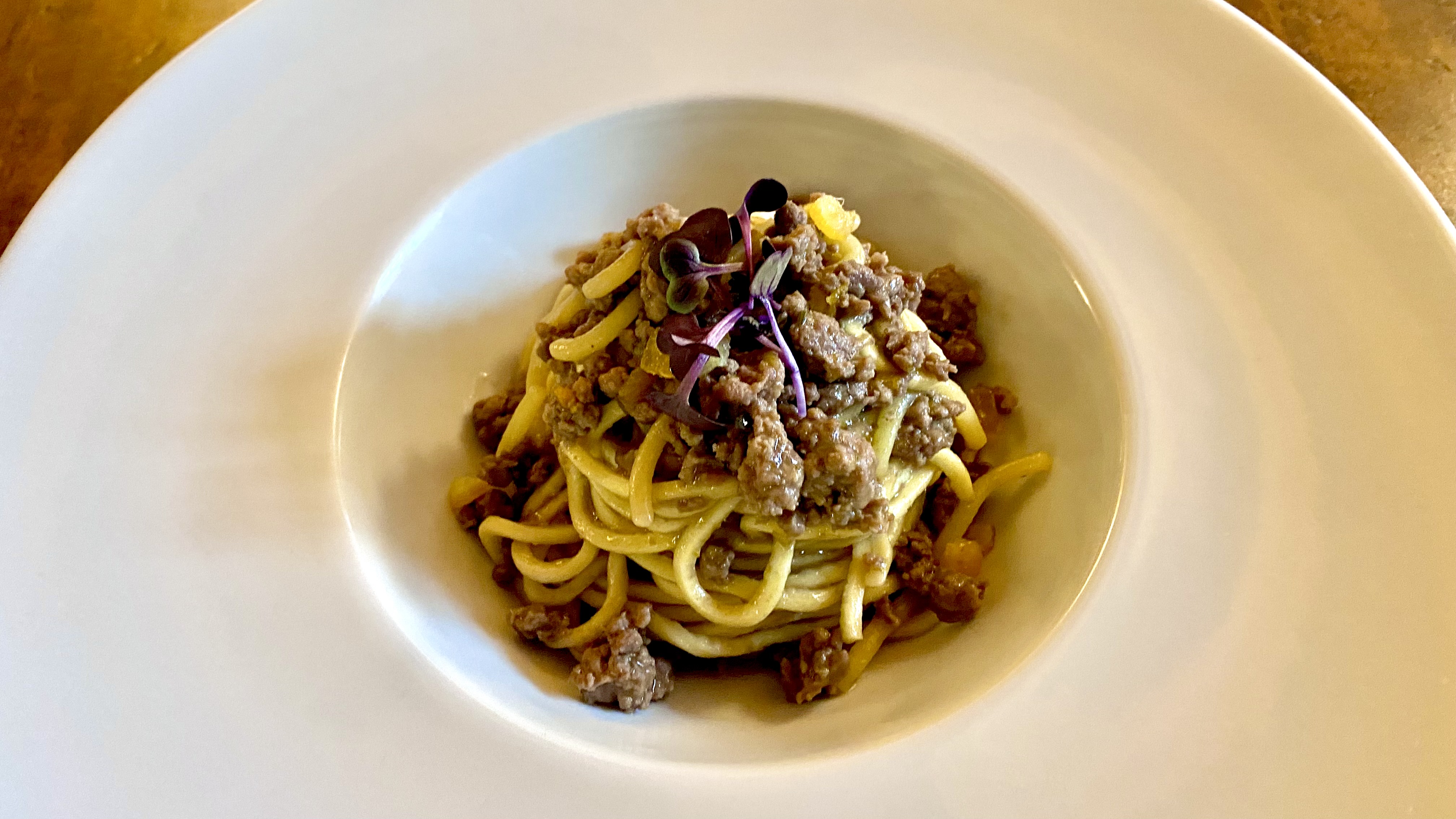 Spaghetti made with durum wheat semolina